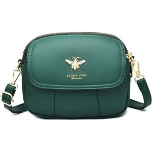 Women Green Imported Faux Leather Stylish Small Crossbody Wallet Bags